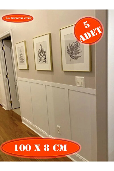 Genel Markalar İskandinav Duvar Çıtası 100cm X 8 Cm Çocuk Odası Duvar Dekorasyonu , Duvar Çıtası(5 AD) OMZ