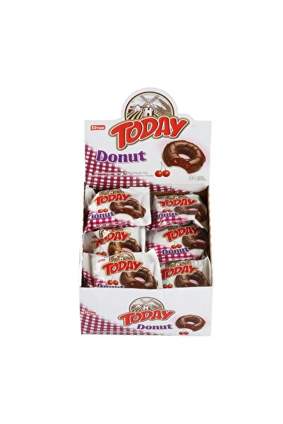 Elvan Today Donut Kek Vişneli 35Gr. 24 Adet (1 Kutu)