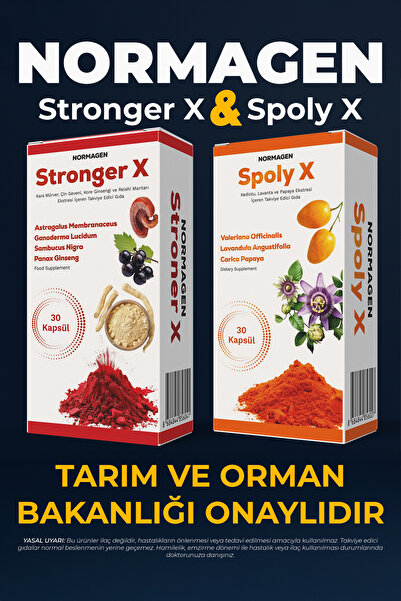NORMAGEN Stronger X ve Spoly X Takviye Edici Gıda Paketi