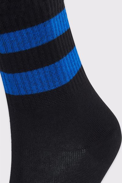 Tudors Șosete de tenis unisex cu dungi cu modele de colegiu