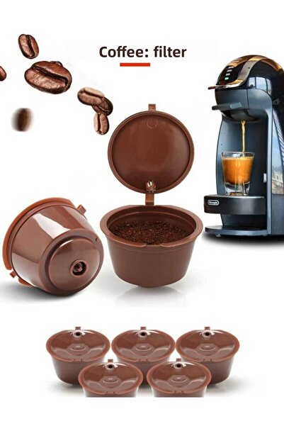 SONREYON 5 كبسولات قهوة دولتشي قابلة لإعادة التعبئة (يمكن غسلها وإعادة استخدا...