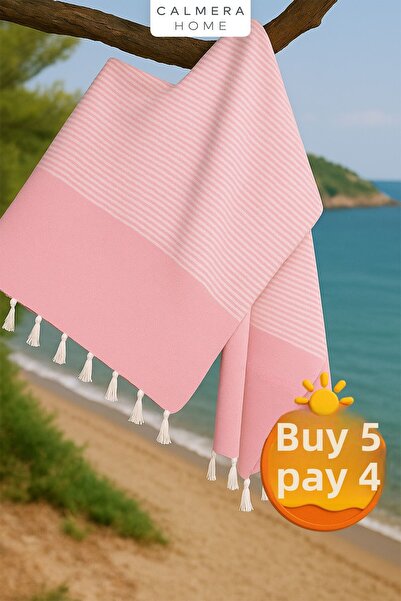 Calmera Ριγέ Peshtemal |   Βαμβάκι - Φυσικό κρόσσι |   Παραλία, Πισίνα, Σπα, ...