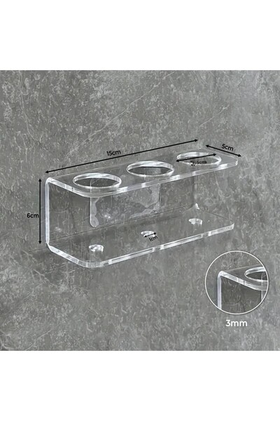 Generic Brand Toothbrush Plexi Holder 15X6X5Cm