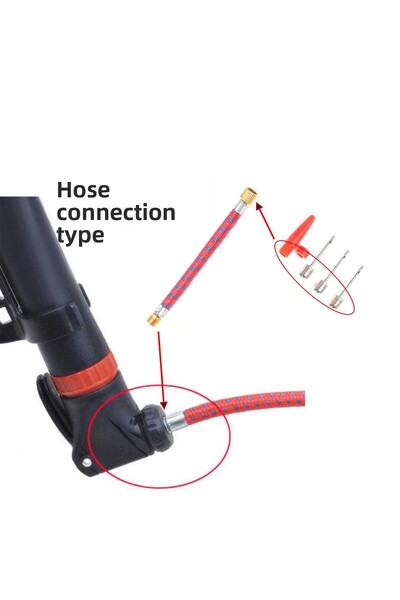 Badem10 (Pack of 5) Bicycle Soccer Ball Inflator Pump Tip Set with Needle Basketball Volleyball Ball Caster Hose