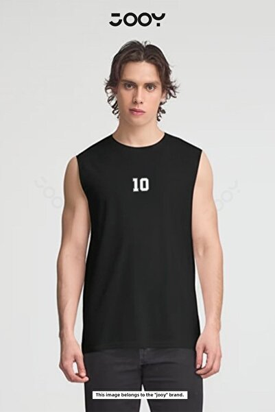 Jooy Number 10 Printed Training Athlete Oversize Sleeveless T-Shirt