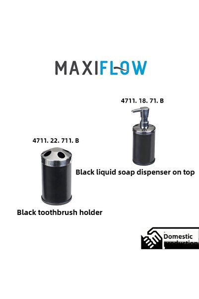 Maxiflow Maxiflow Toothbrush Holder and Liquid Soap Dispenser Set