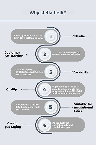 Stella Belli White 100% Cotton 10 Pieces Special for Business Towels, Hair and Makeup Headband Set