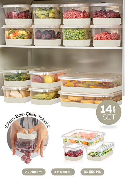 Vienev Set de 14 congelatoare pe bază de silicon gri - Congelator