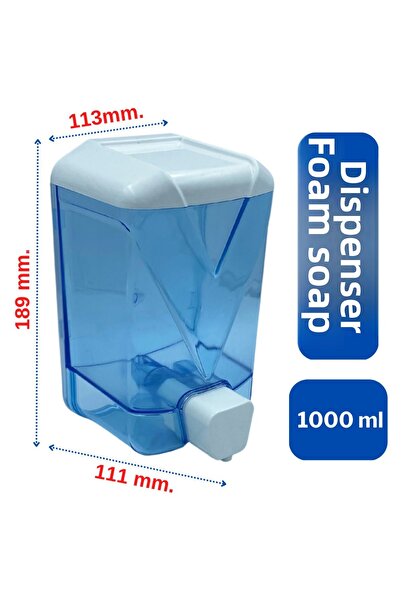 WESPA 1000 Ml. X 20 Pcs Plastic Clear Foam Soap Dispenser