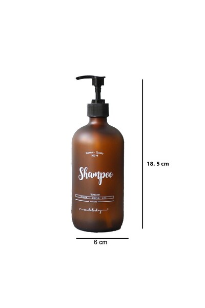 Miniminti Μπουκάλι σαμπουάν Amber Glass - 500 Ml (σαμπουάν)