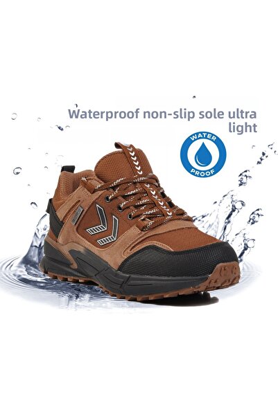 hummel Кафяви водоустойчиви мъжки обувки за външни условия 900561 Hml Gize