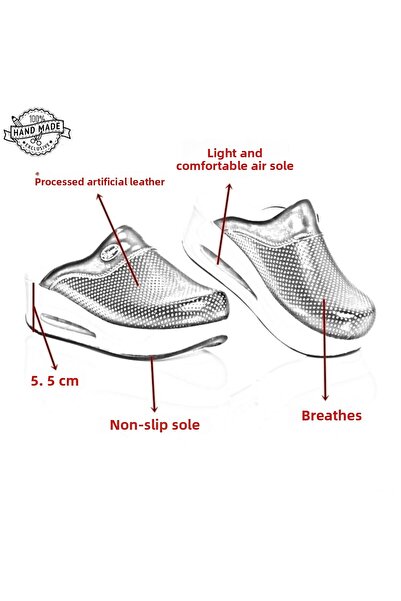 AREL MEDİKAL Mink Color Air Sole Ορθοπεδικές Παντόφλες Doctor Nurse Hospital Cook Slippers