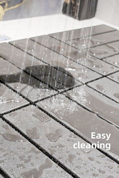 Porsima 1177 36 Pieces Latte-3 M2 - Garden, Balcony, Terrace and Floor Mat Bathroom Mat Outdoor Floor Tile