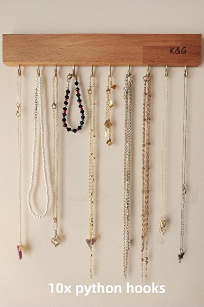 K&G foot rest Umeraș pentru bijuterii și suport pentru chei de perete și cuier și organizator și organizator pentru colier