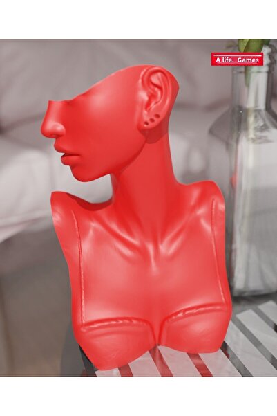 a life in games 21cm Decorative Jewelry & Ring Organizer - Mannequin Display Stand, Stylish Makeup Jewel Necklace Design Exhibition