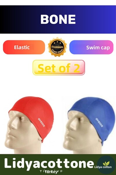 Lidyacottone Cască de înot elastică premium, impermeabilă, din silicon, pentr...