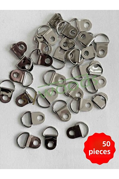 sywoods Umeraș pentru pictură cu cadru de sârmă mini nichel 50 buc