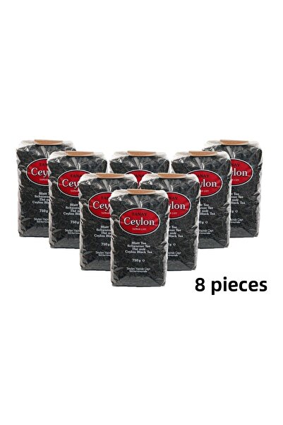 Tanay Ceylon Imported Sri Lanka Black Leaf Ceylon Tea Stray Tea 750 Gr X 8 Pcs (6.000 Gr)