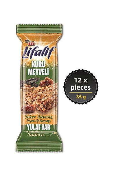 Eti لايفليف شوفان بالفواكه المجففة - 35 جم × 12 قطعة