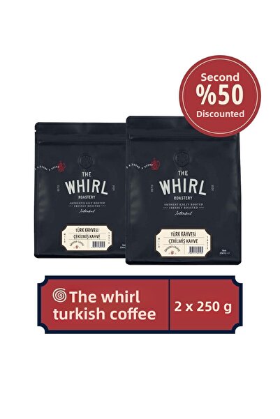 The Whirl قهوة تركية بنسبة 50% - 250 جرام × 2 مطحون