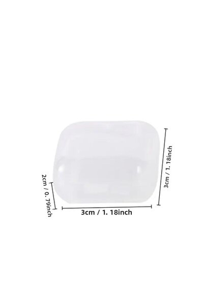 gökstore 5Pcs Mini Clear Plastic Gold Jewelry Jewel Necklace Ring Earring Storage Box