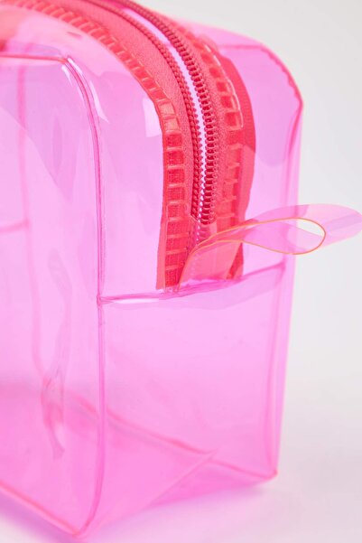 Trendyolmilla Beauty Transparentní růžová taštička na make-up TKZSS25SY00001