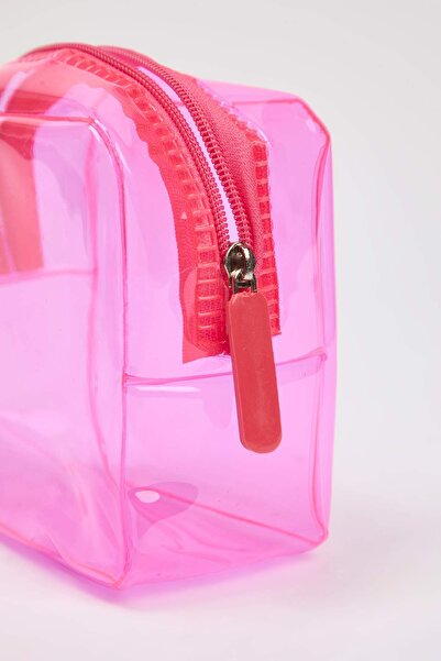 Trendyolmilla Beauty Transparentní růžová taštička na make-up TKZSS25SY00001