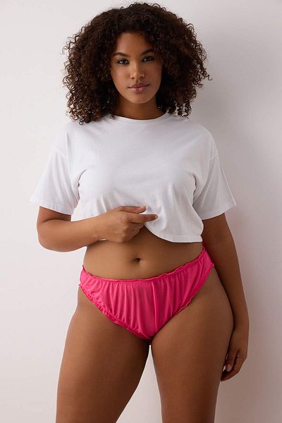 Trendyol Curve Blue-Pink 2 Pieces of Meritorious Large Size Tulle