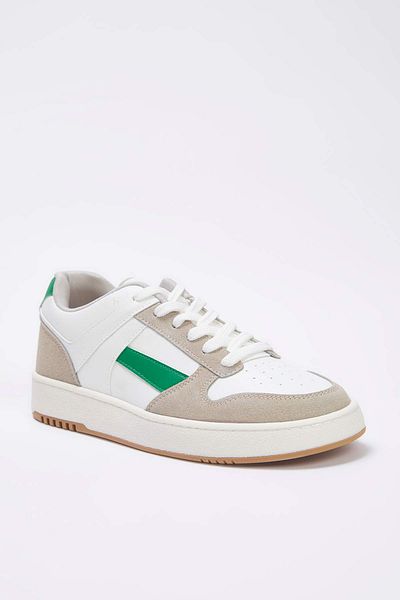 TRENDYOL SHOES Λευκό μπλοκ Χρώμα Λεπτομερές ρετρό ανδρικό αθλητικό παπούτσια 
 ΤΑΚΑ26SN00021