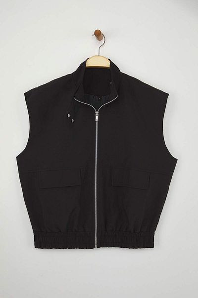 Trendyol Collection Black Oversize Slim Vesttwoaw26Ye00022