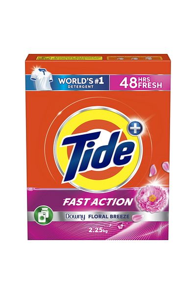 Tide Fast Action Downy Floral Breeze Washing Powder Front Load 2.25 Kg Deep Clean & Long-lasting