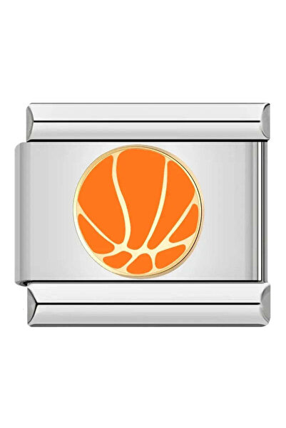 Genel Markalar Turuncu Basketbol Topu İtalyan Bileklik Charm
