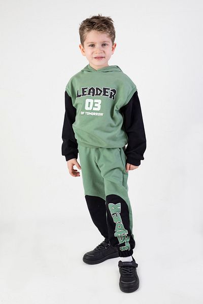 Harika KIDS Boy's Leader Printed Knitted Basic Σετ φόρμας