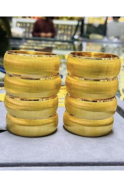 20 gr 22 Ayar Mat Simli Şarnel Işçiliksiz Yatırımlık Bilezik