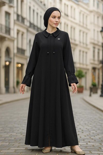 Neva Style Guler pentru copii Black Hijab Ferace 20021s