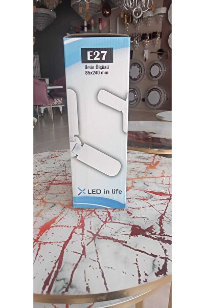 Genel Markalar Pervane Ampül 45 W 3 Kollu Katlanır Pervane Led Ampül Tasarruflu Kanatlı Beyaz Işık Nanopro