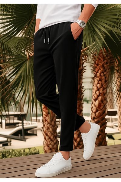hello7 Black Comfortable Men's Jogger Pants