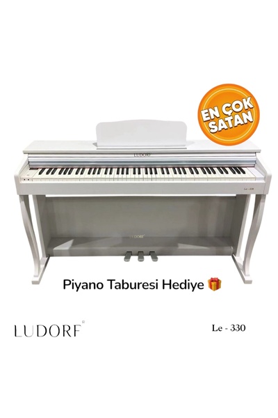Ludorf Le 330 Piyano 88 Tuşlu Yüksek Tuş Hassasiyetli Profesyonel Piyano