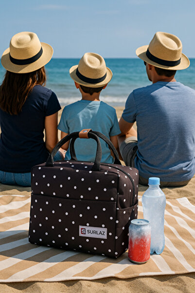 SürLaz Termal Çanta Taşıma Çantası El Çantası Beslenme Çantası Mini Kamp Mutf...