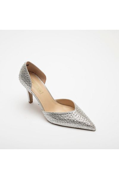 Sister in Love Albertina Stone Detailed Heeled Shoes
