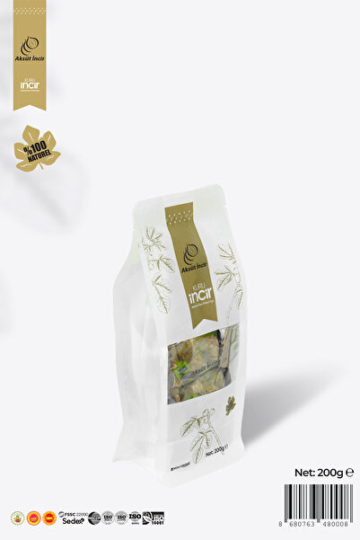 mehmet aksüt aksüt group Tek Tek Paketli Premium 200g Kuru Incir Flat Bottom Paket
