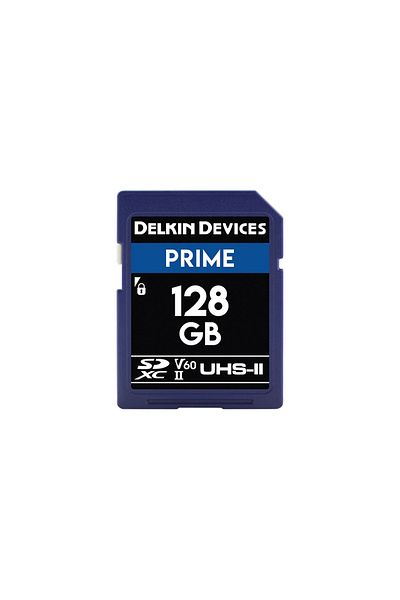 Delkin Devices Prime 128GB UHS-II SDXC 1900x V60 Memory Card