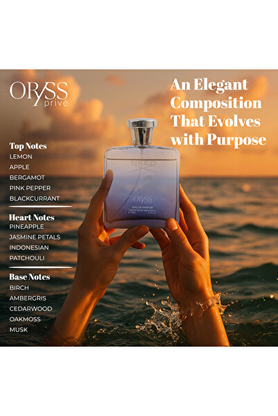 ORYSS عطر نيد أو دو برفيوم | نفحات من الليمون والفلفل الوردي والأناناس والباتشولي والمسك | عطر يومي | 100 مل