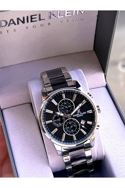 Daniel Klein Steel Band Inner Functions Men's Wrist Watch for Active Engagement and Groom Edk.1.10012.1