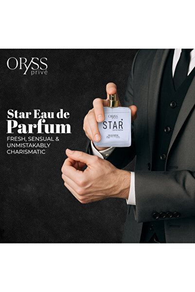 ORYSS عطر ستار أو دو برفيوم للرجال | نفحات التفاح، البرغموت، الورد، الباتشولي، الفانيليا والمسك | 100 مل
