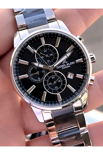 Daniel Klein Steel Band Inner Functions Men's Wrist Watch for Active Engagement and Groom Edk.1.10012.1