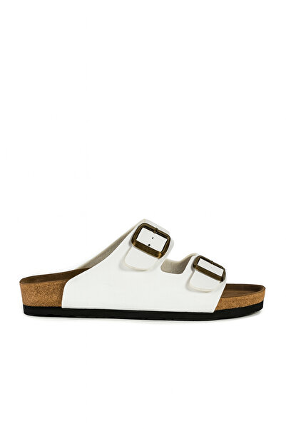 Slazenger Γυναικείες Ανδρικές Unisex Daily Garden Pool Παντόφλες Παραλίας Λευκές