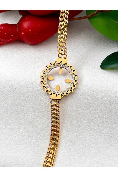 Siya Silver Balıksırtı Model Çeyrek Takılan Çelik Bileklik