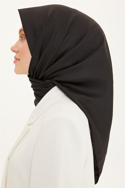 Armine Φουλάρι ίσιο Twill - Μαύρο 1075