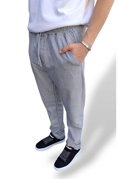 Ünal Giyim Men's Jagger Pants Licyral Comfortable Cut Waist Elastic a Quality Cotton Fabric